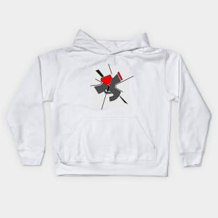 Abstract geometrical pattern in constructivism style Kids Hoodie
